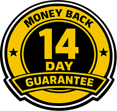 14 day money back guarantee badge